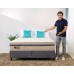 Base Cama Box Suede Veludo Cotele Grafite - Solteiro Padrão